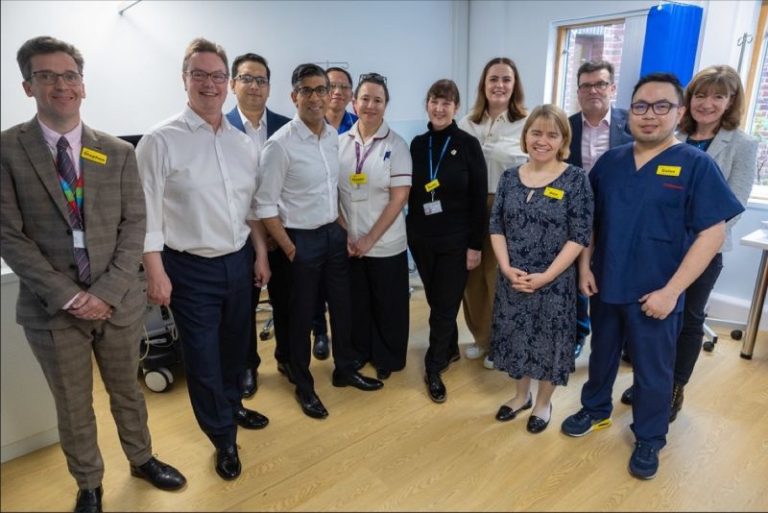 Rishi Sunak and Skin Analytics at Woking Community Hospital