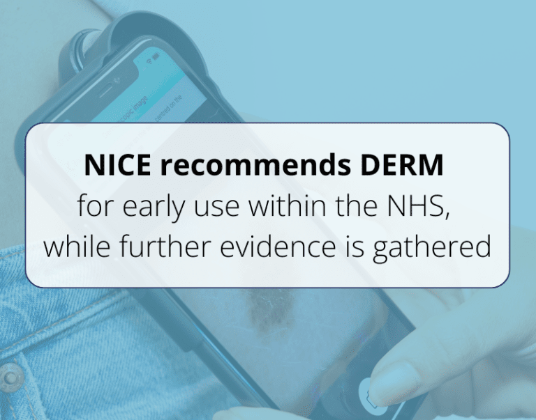 NICE recommends DERM